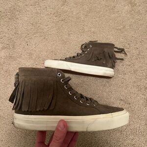 VANS SK8-HI PORT ROYALE SUEDE GREEN 721277 MENS 5 WOMEN SIZE 6.5